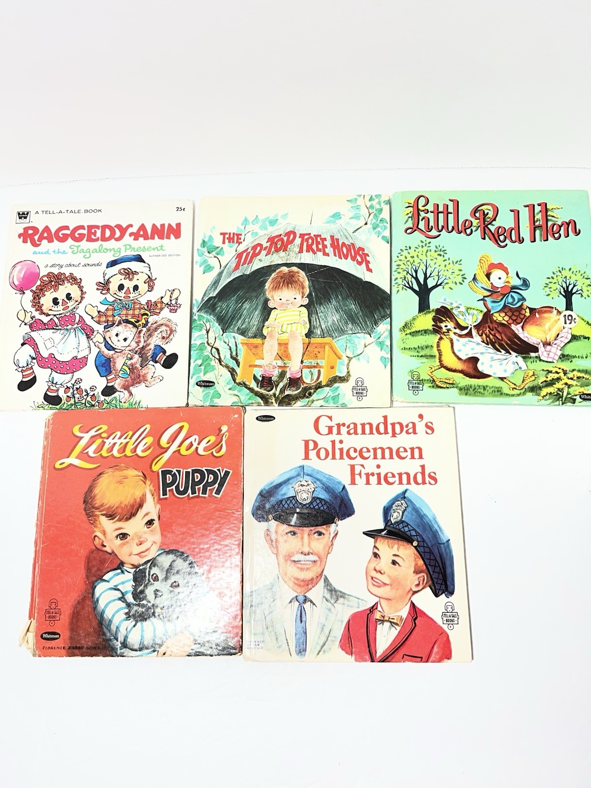 Vintage Tell-a-Tale Books HC Illustrated 1952-1971 lot of 5