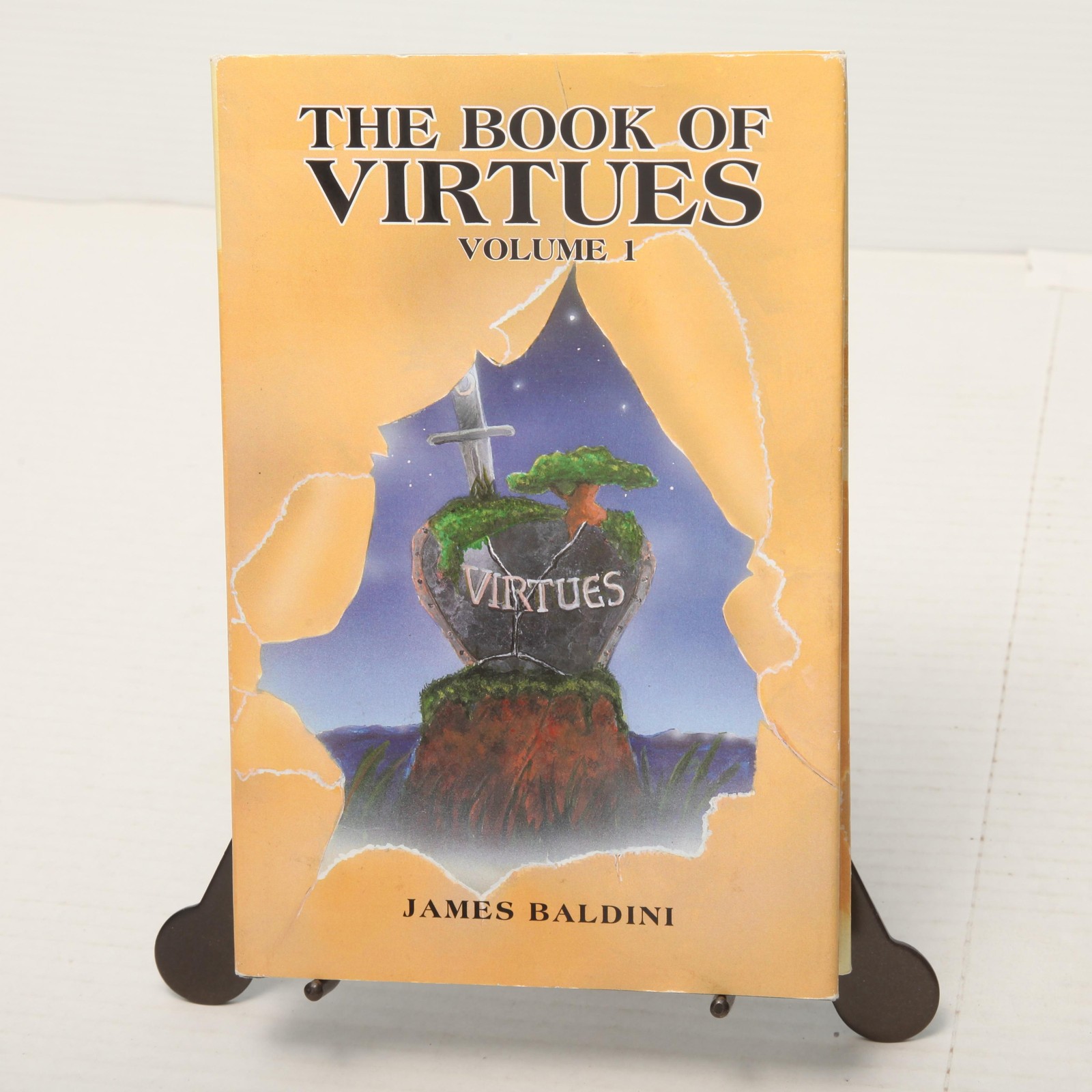 The Book Of Virtues Volume I James Baldini Xlibris Hardcover Signed DJ 2012