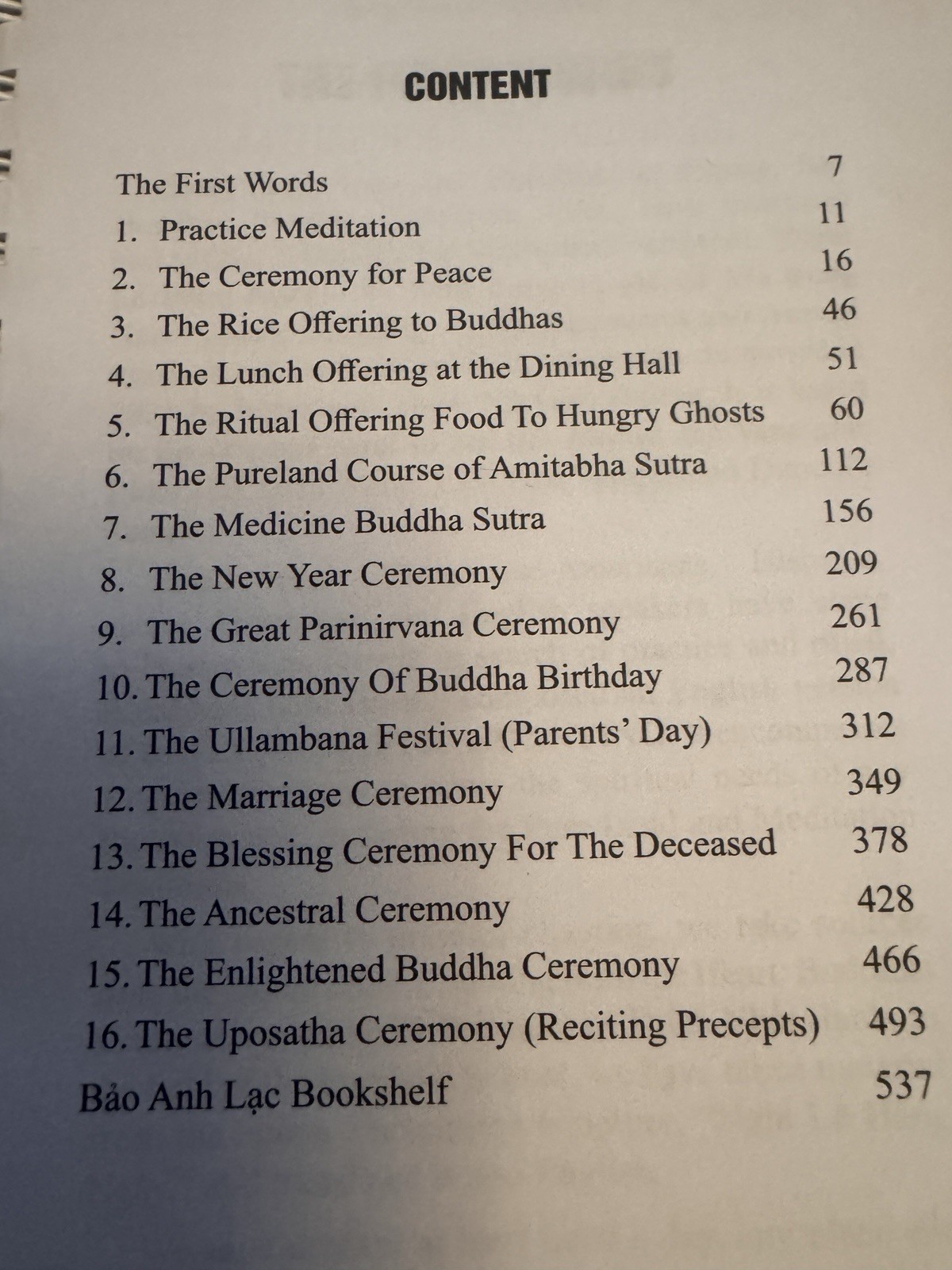 Daily Monastic Chanting