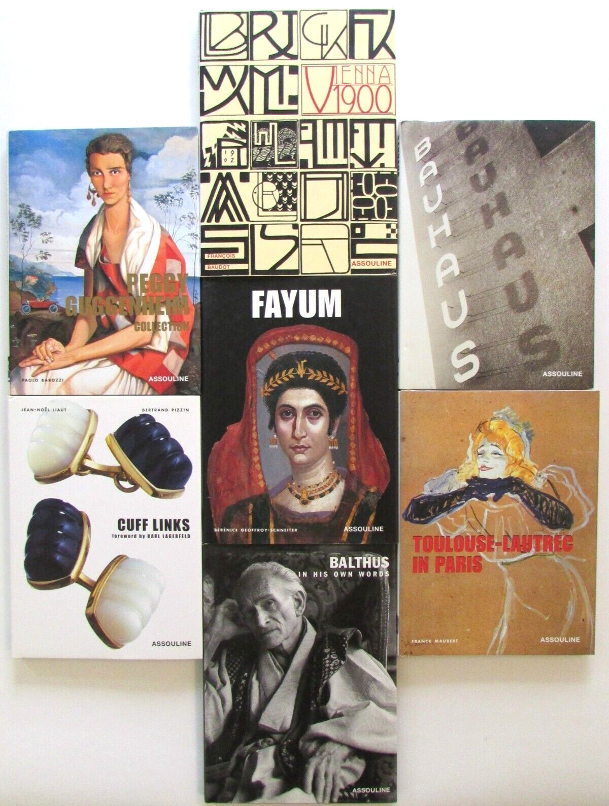 ASSOULINE Art & Fashion Assortment Small Hardbacks Balthus- Bauhaus Set 7