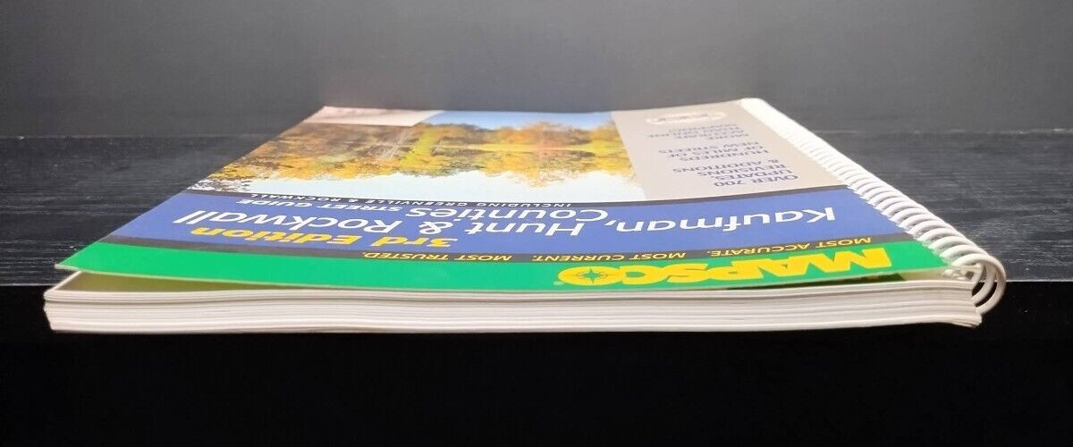 MAPSCO Kaufman Hunt Rockwall Counties 3rd Ed Street Guide Texas 50 Cities Maps