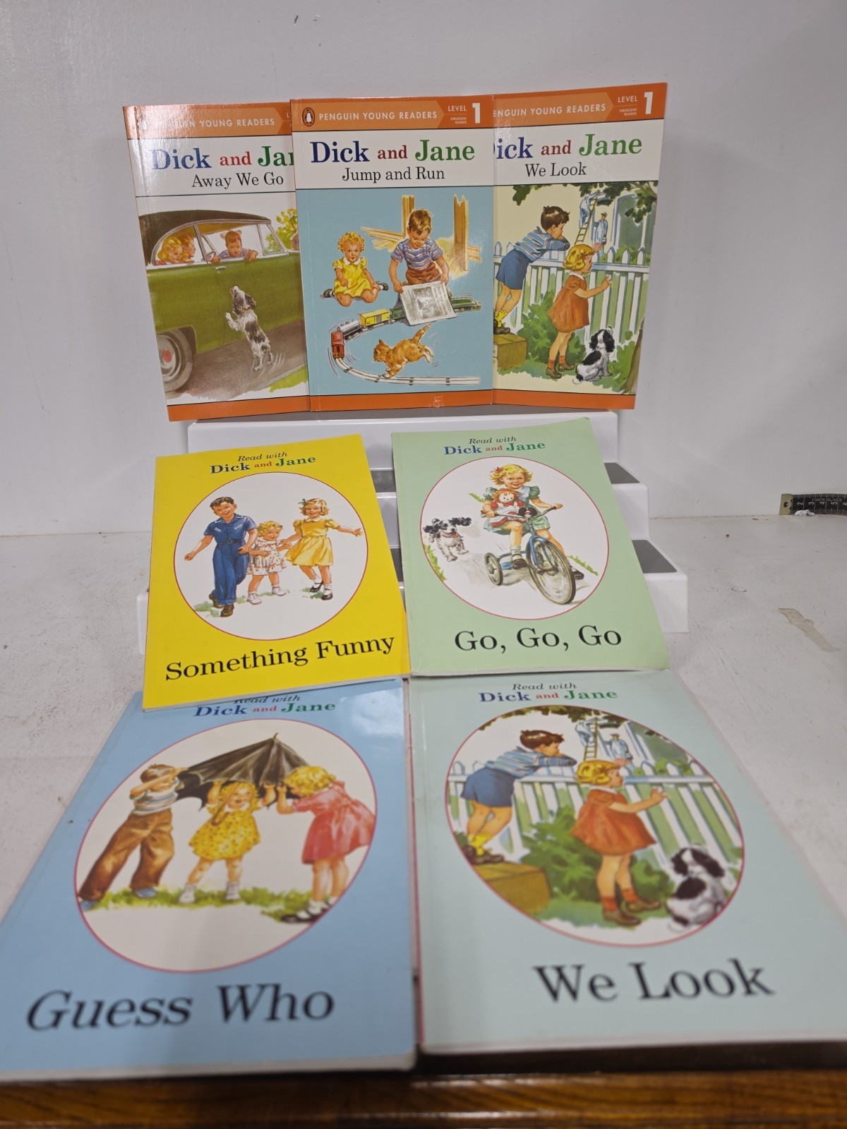 Dick and Jane Paperback Readers Grosset & Dunlap Books Lot Of 7