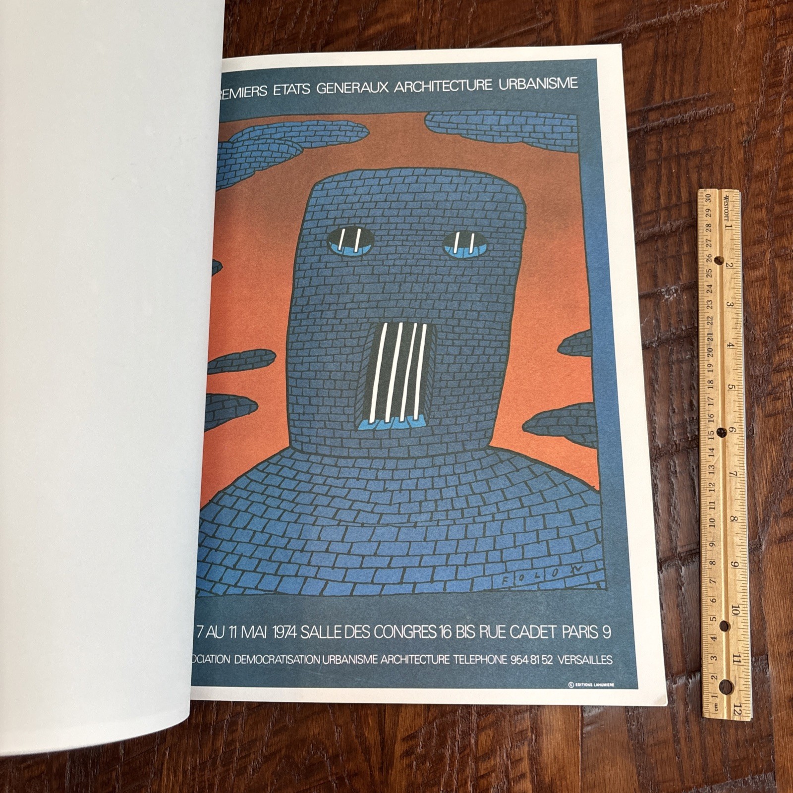 VTG 1978 “Posters by Folon” introduction by Milton Glaser; Abrams book 16×12″