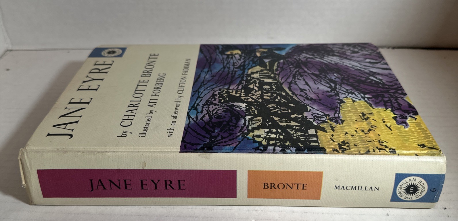 VTG‼ Jane Eyre by Charlotte Bronte 1962 Macmillian Classics First Printing.