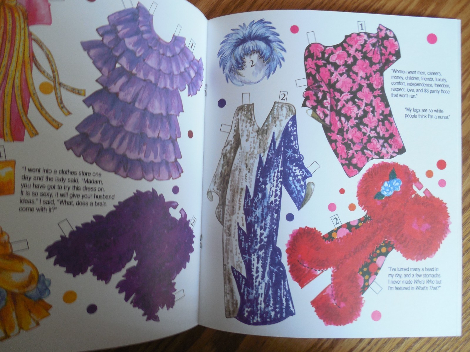 NEW/UNCUT 2009 David Wolfe “Phyllis Diller” Paper Dolls Book