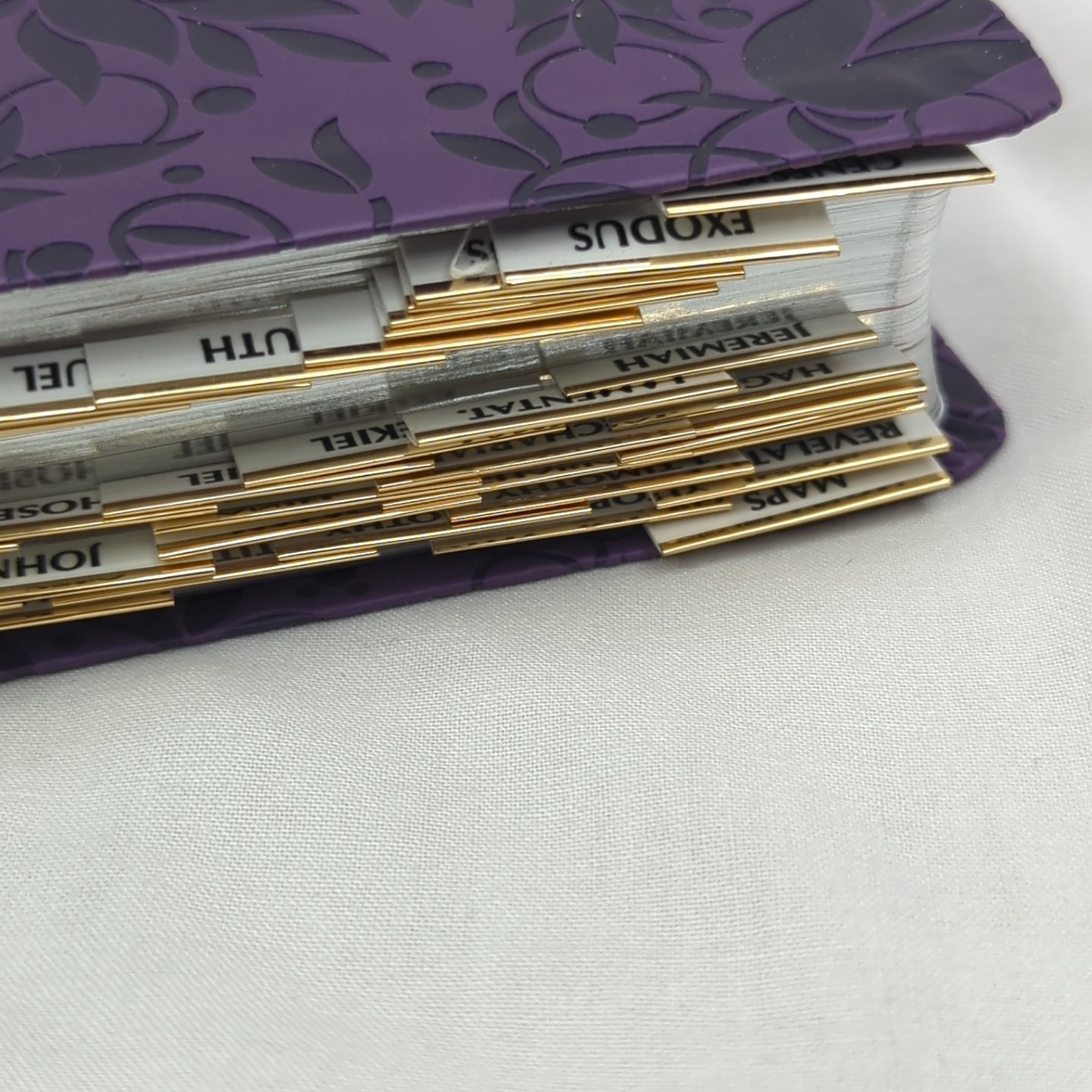NIV Rainbow Study Bible Purple Lavender LeatherTouch Bold Line Holman Christian