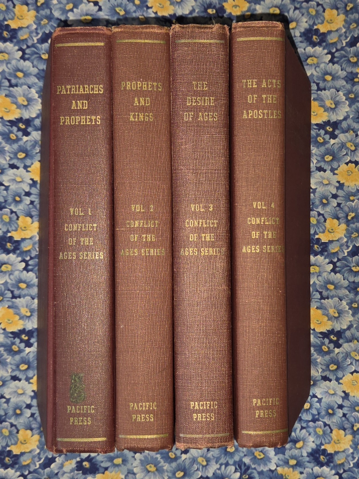 Conflict Of The Ages Series Volume 1, 2, 3, 4, Ellen G White, SDA, HC