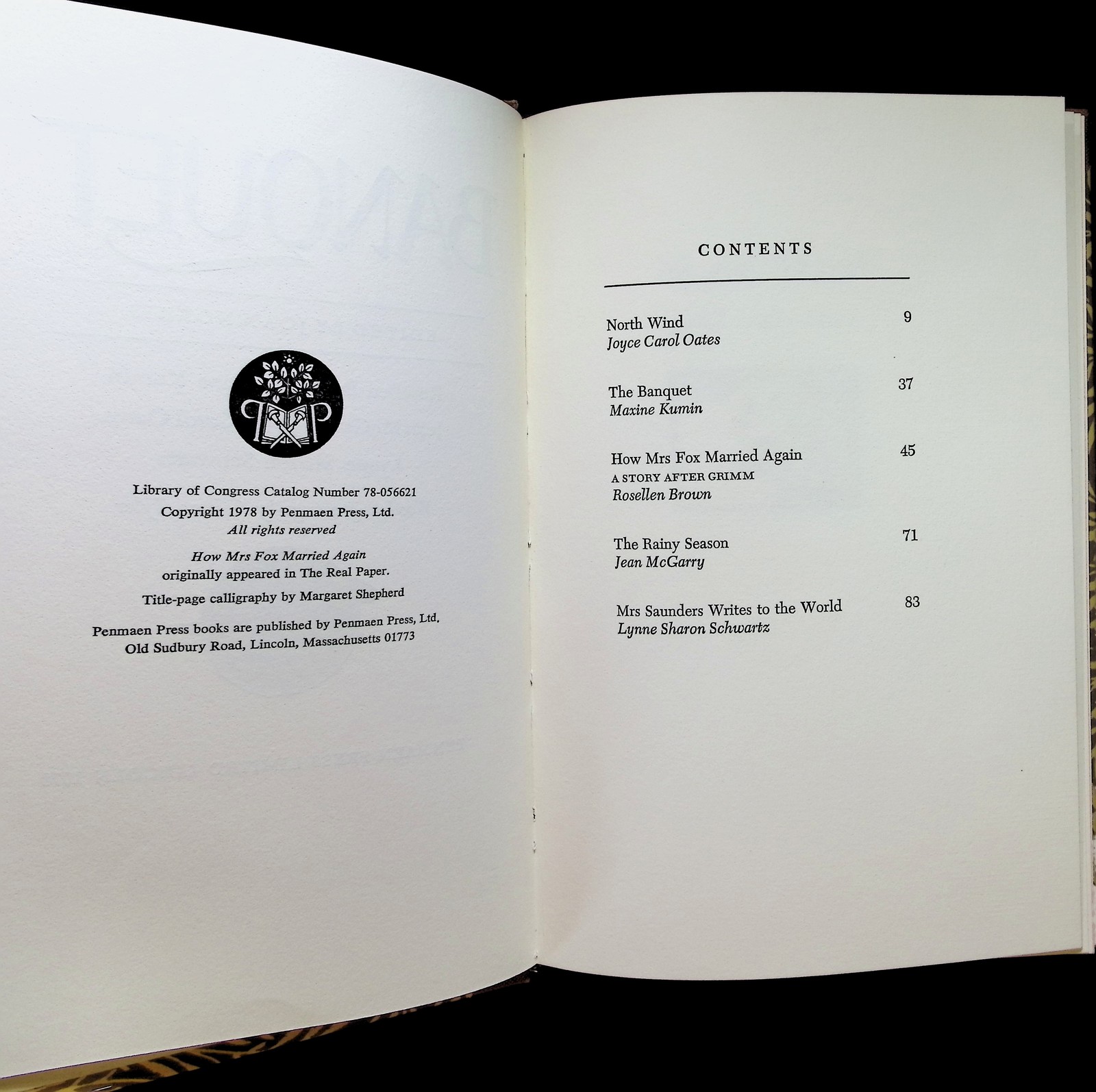 Banquet Five Short Stories 1978 Signed Limited Edition #24 HC Slip Case Vintage