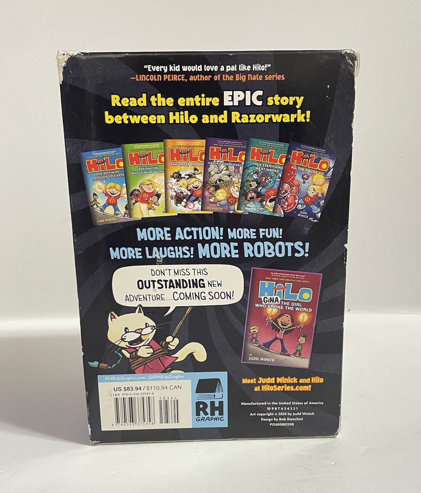 Hilo The Great Big Box Set Books 1-6 Hardcover Graphic Novel Judd Winick Comic