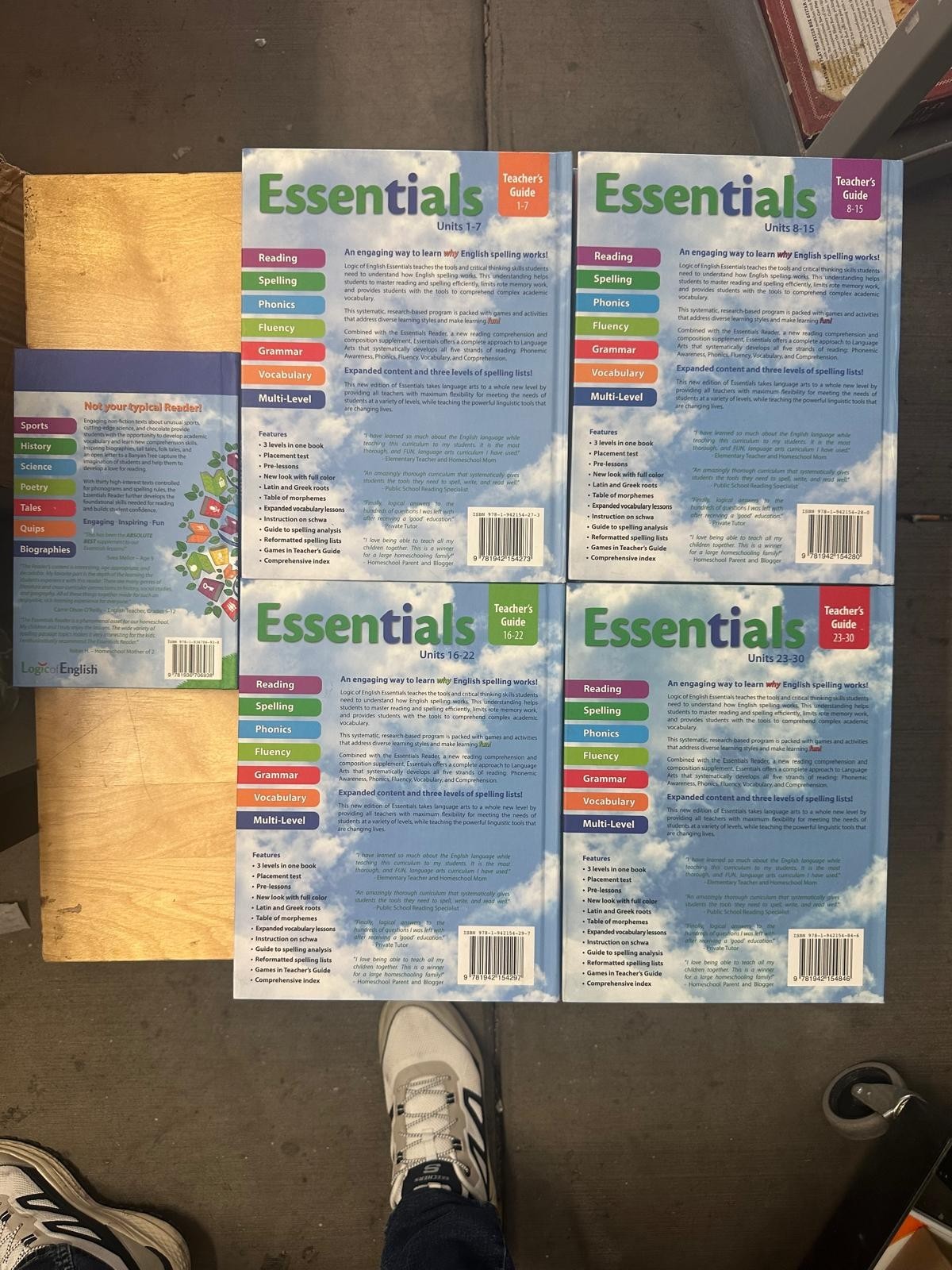 Essentials Reader Teacher’s Guide 1-30 set and essential readers BRAND NEW