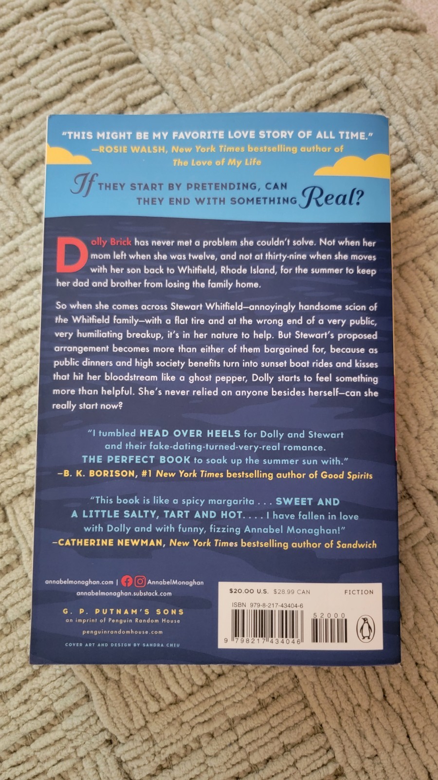 Annabel Monaghan Dolly All the Time Paperback Novel, G. P. Putnam’s Sons