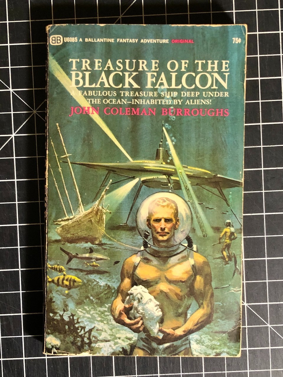 Treasure Of The Black Falcon by John Coleman Burroughs PBO 1st