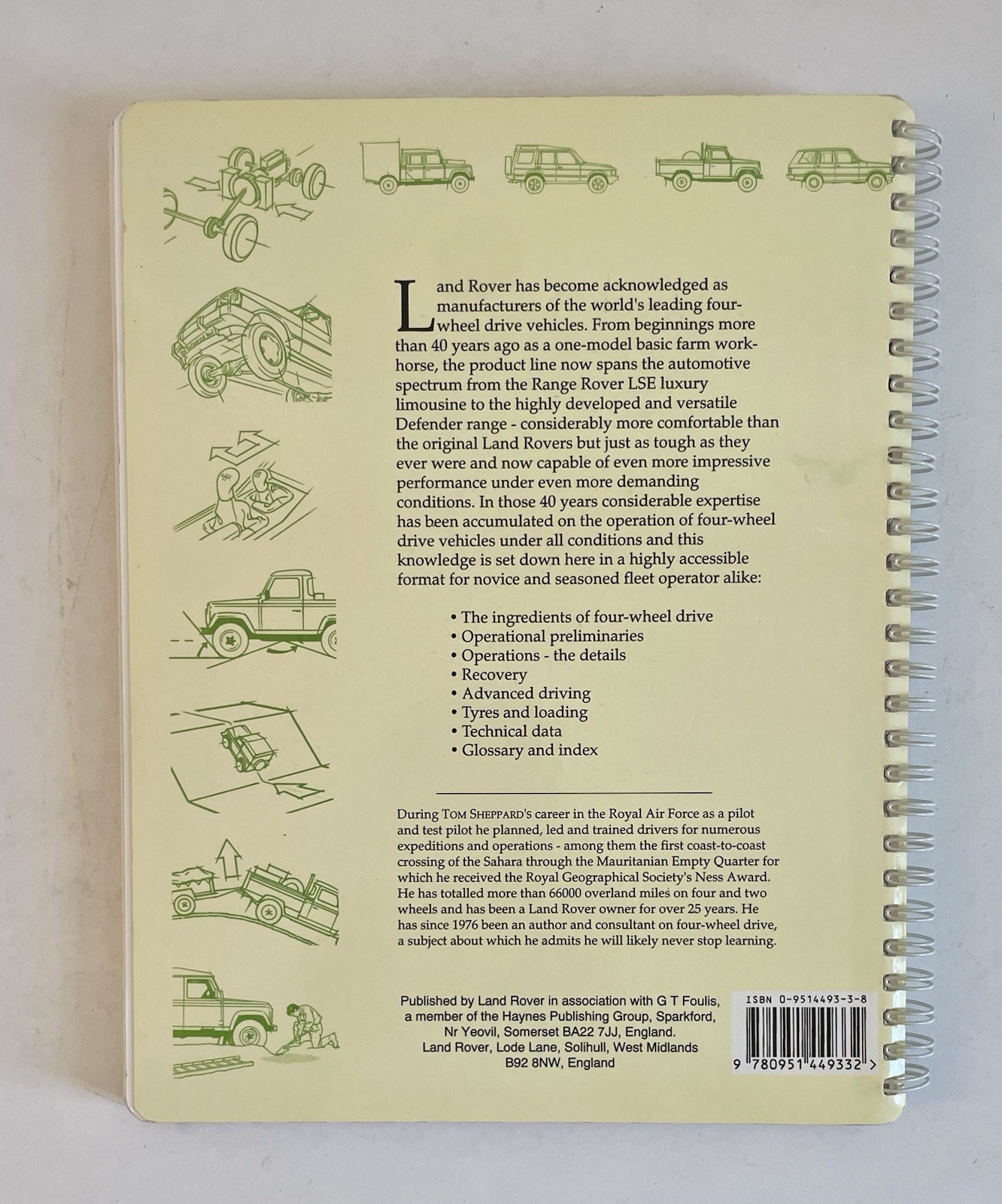 THE LAND ROVER EXPERIENCE A User’s Guide To Four-Wheel Driving Tom Shepard 1993