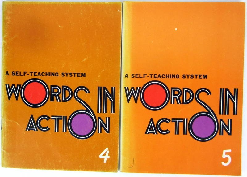 WORDS IN ACTION A Self Teaching System Chinese English Learning 4 5 6 7 8 14 15