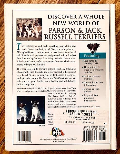 THE PARSON & JACK RUSSELL TERRIERS (2006)—207 PAGES HC—PLUS BONUS DVD—LIKE NEW