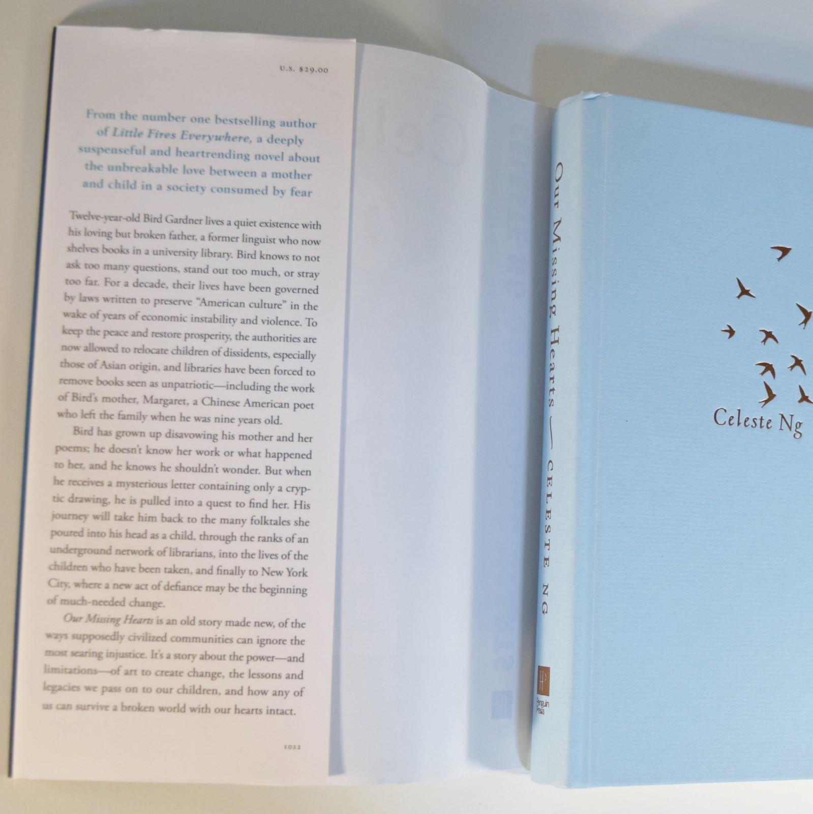 Our Missing Hearts SIGNED by Celeste Ng 1st Edition/ 1st Printing 2022 Hardcover