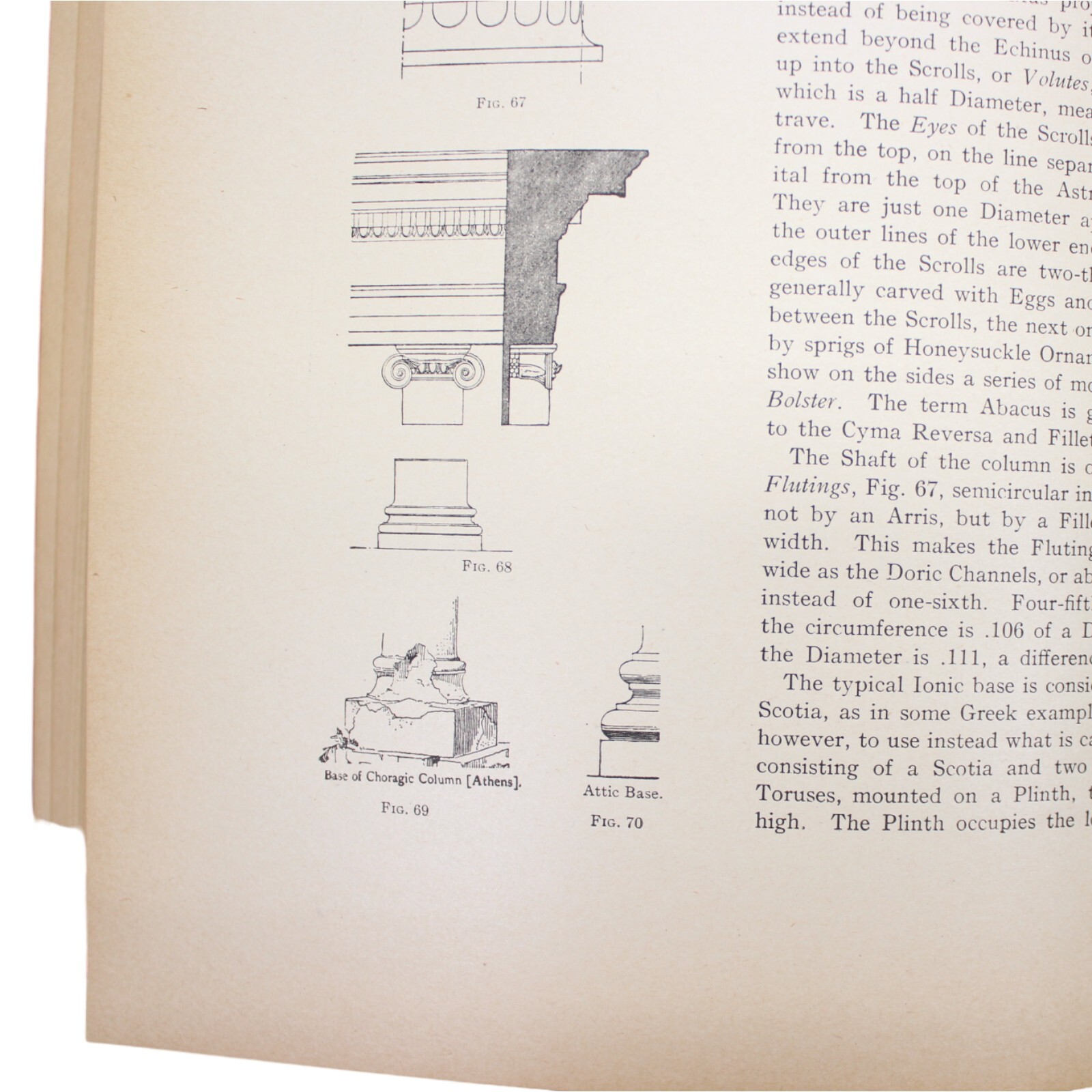CLASSICAL ARCHITECTURE FIVER ORDERS 1924 WARE TUSCAN DORIC IONIC GREEK PLATES