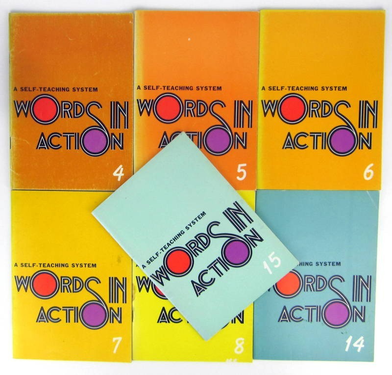 WORDS IN ACTION A Self Teaching System Chinese English Learning 4 5 6 7 8 14 15