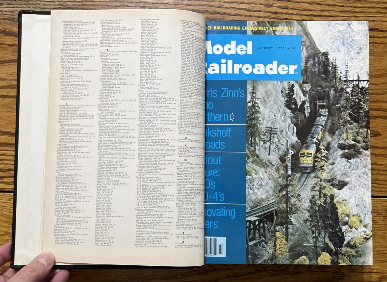 Model Railroader Bound Vol. 44 Complete Year 1977 *NICE!!