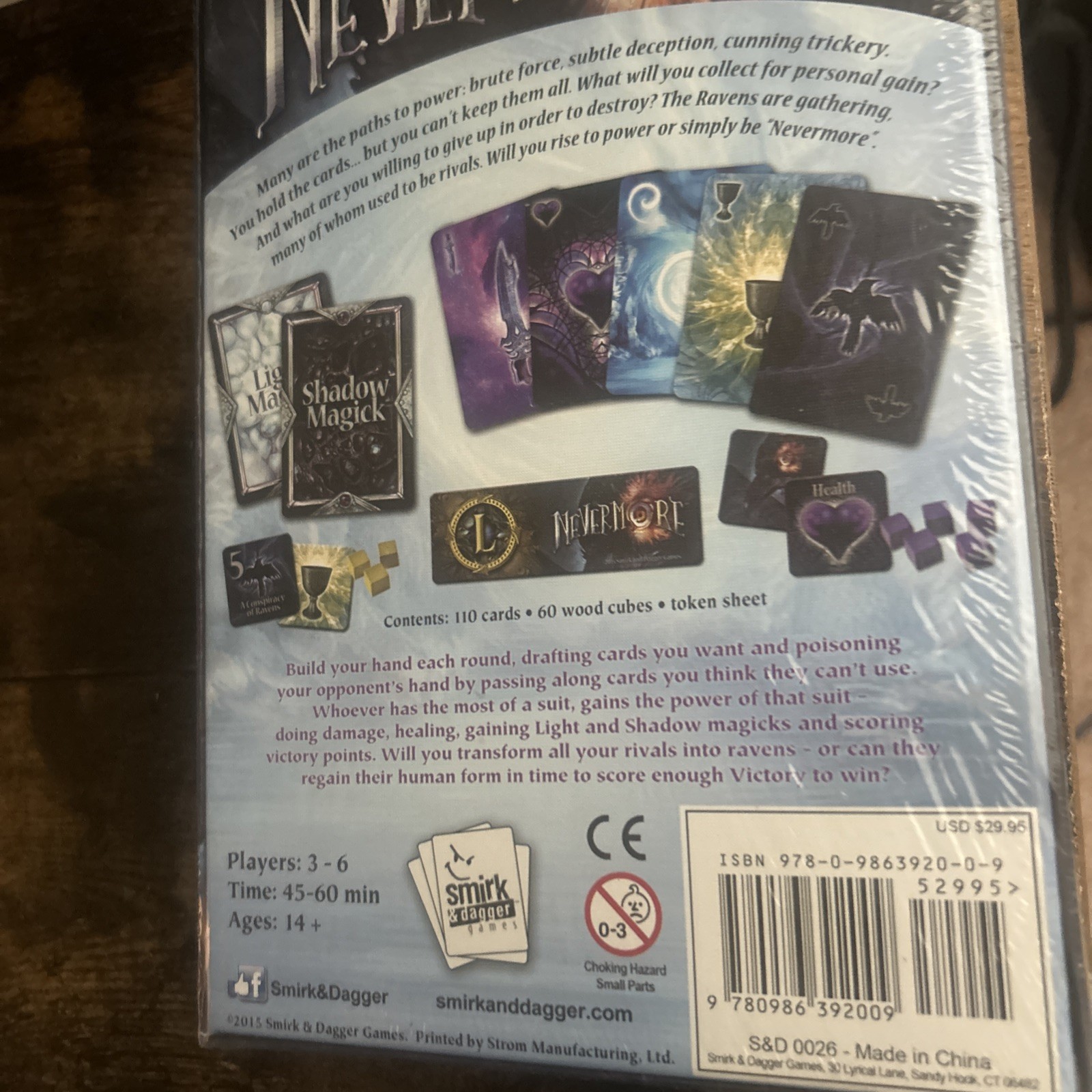 Nevermore : N/a by Smirk & Dagger (2015, Game) Tabletop Game
