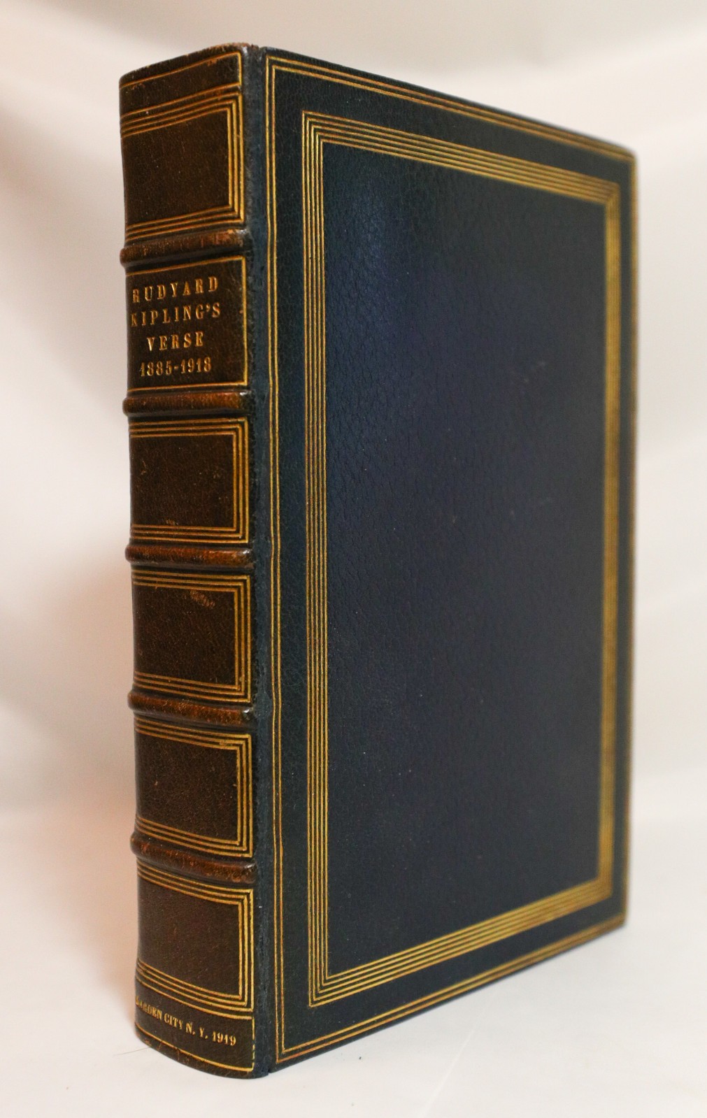 1919 Fine Binding by the French Binders. R Kipling Verse 1885-1918 Inclusive Ed.