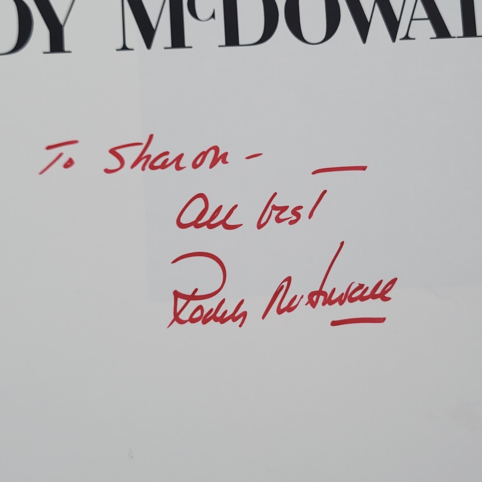 Roddy McDowall Signed Double Exposure Book Hardcover Mylar Jacket Autographed