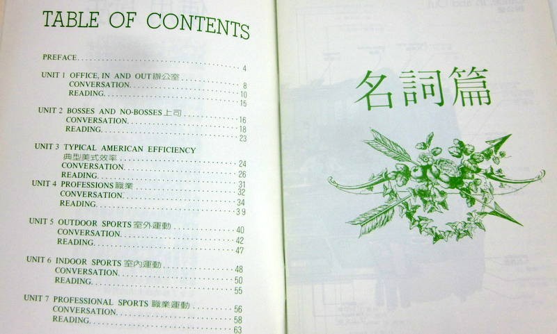 WORDS IN ACTION A Self Teaching System Chinese English Learning 4 5 6 7 8 14 15
