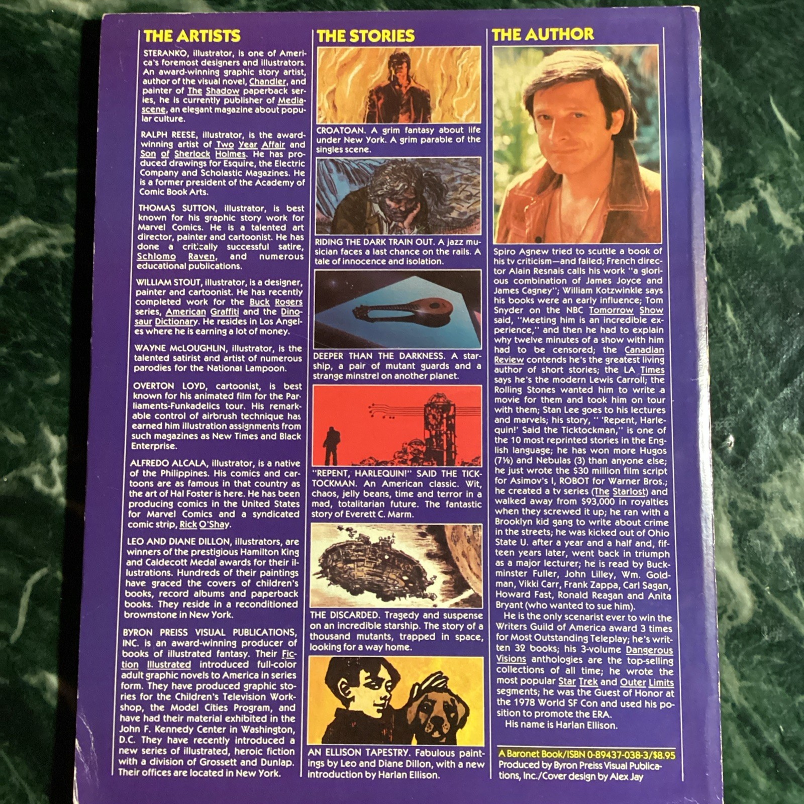The Illustrated Harlan Ellison (Baronet Publishing 1978) 3D Glassss