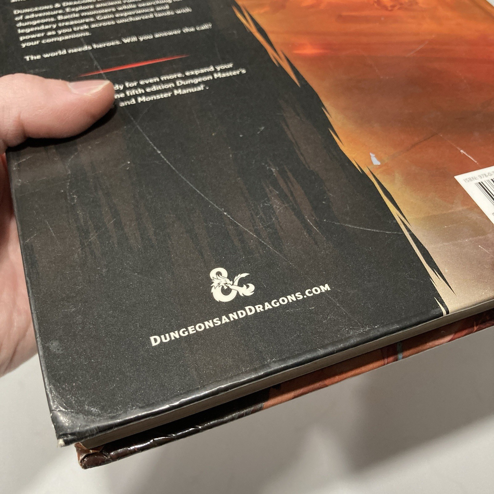 Dungeons and Dragons Player’s Handbook 5th Edition Hardcover D&D Fair/Acceptable