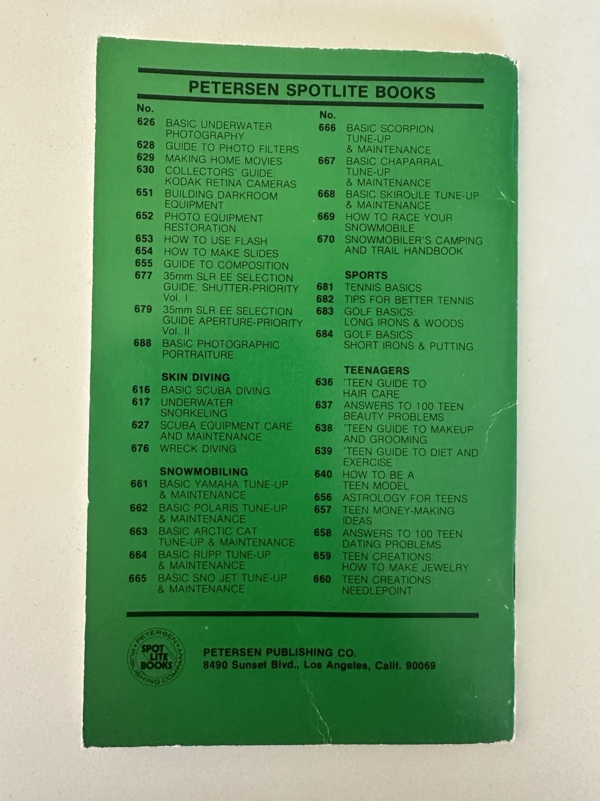 Golf Basics: Short Irons & Putting Petersen Spotlite PB Illus 1973 Hoopole
