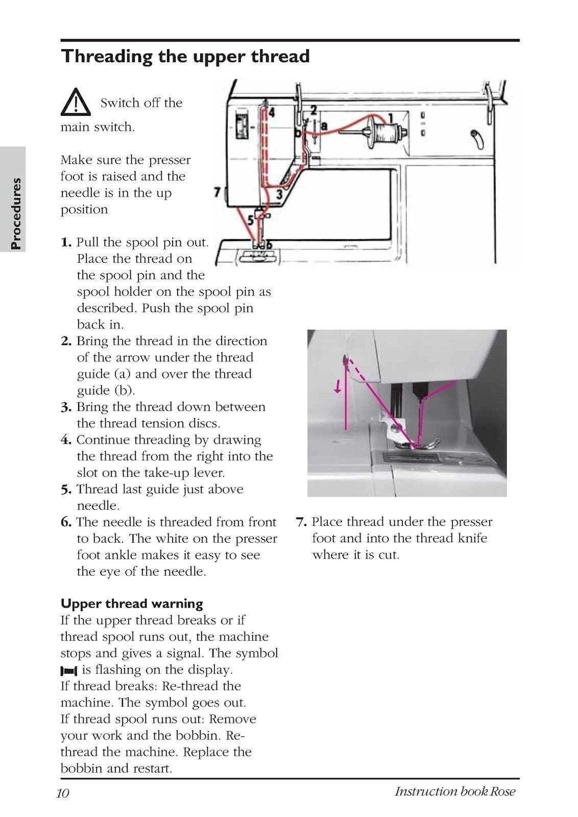 HUSQVARNA VIKING Rose 605 User Manual Operation Guide – TOUGH WIRE-LOCK BINDING