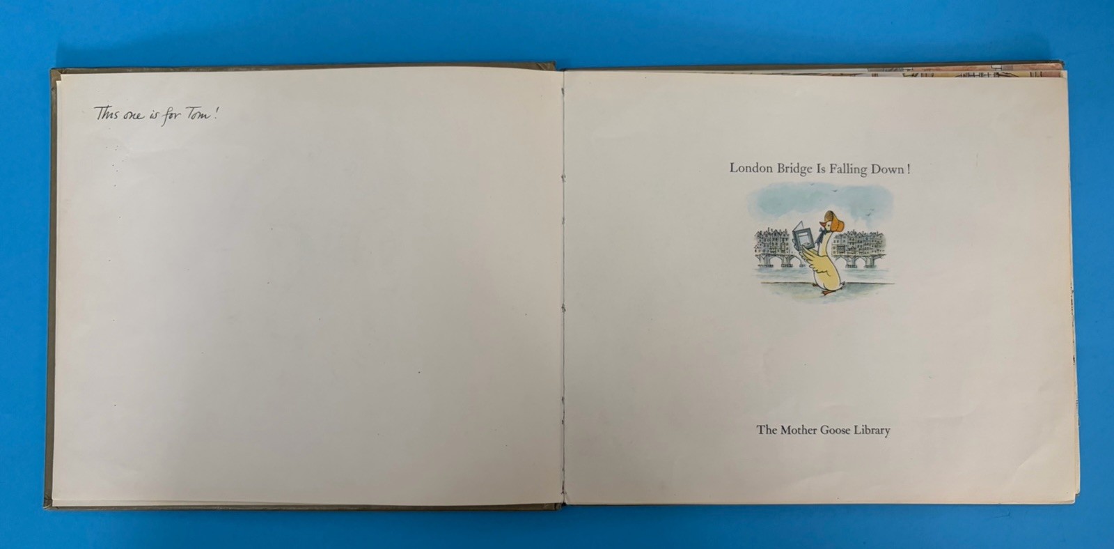 London Bridge Is Falling Down The Mother Goose Library 1975 HC Book