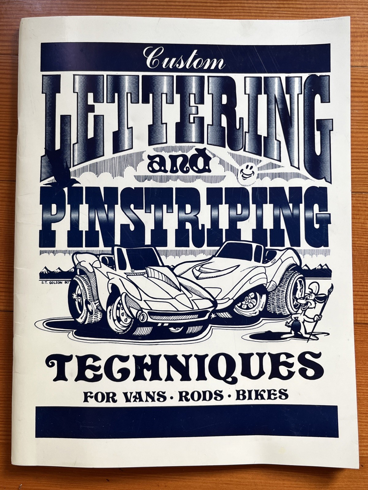 Custom Lettering and Pinstriping Techniques Vans Rods Bikes 1988 Eastwood PB