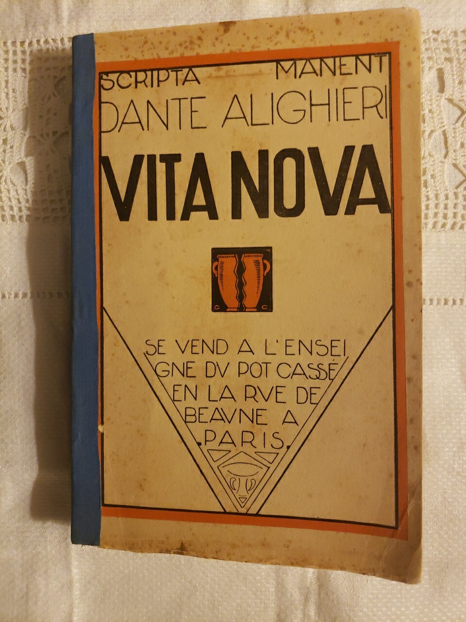 Vita Nova by Dante Alighieri French Book 1924 Deco Illustrations By GIO COLUCCI