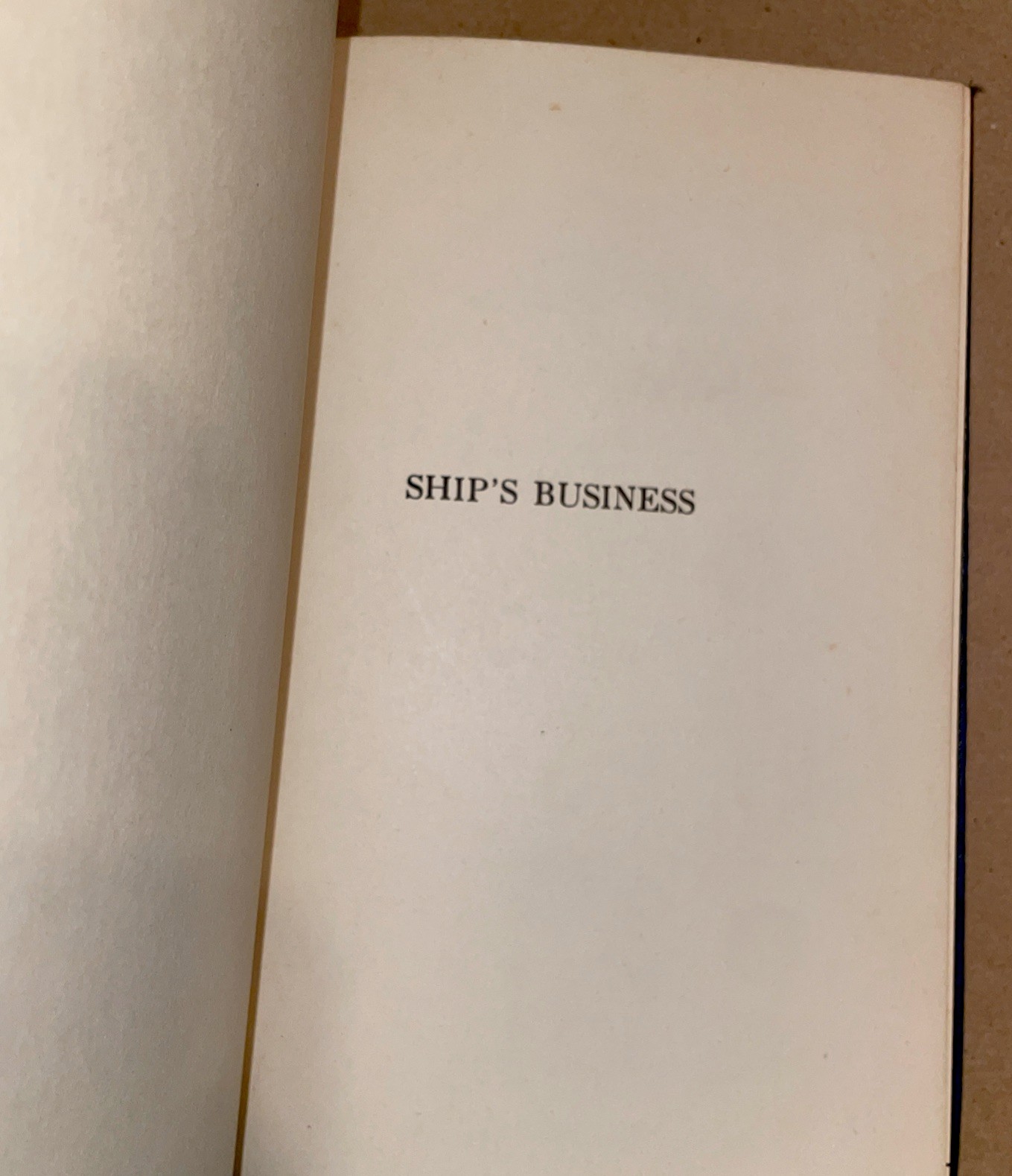 Ship’s Business by Captain Myron E. McFarland – Hardcover No Dust Cover