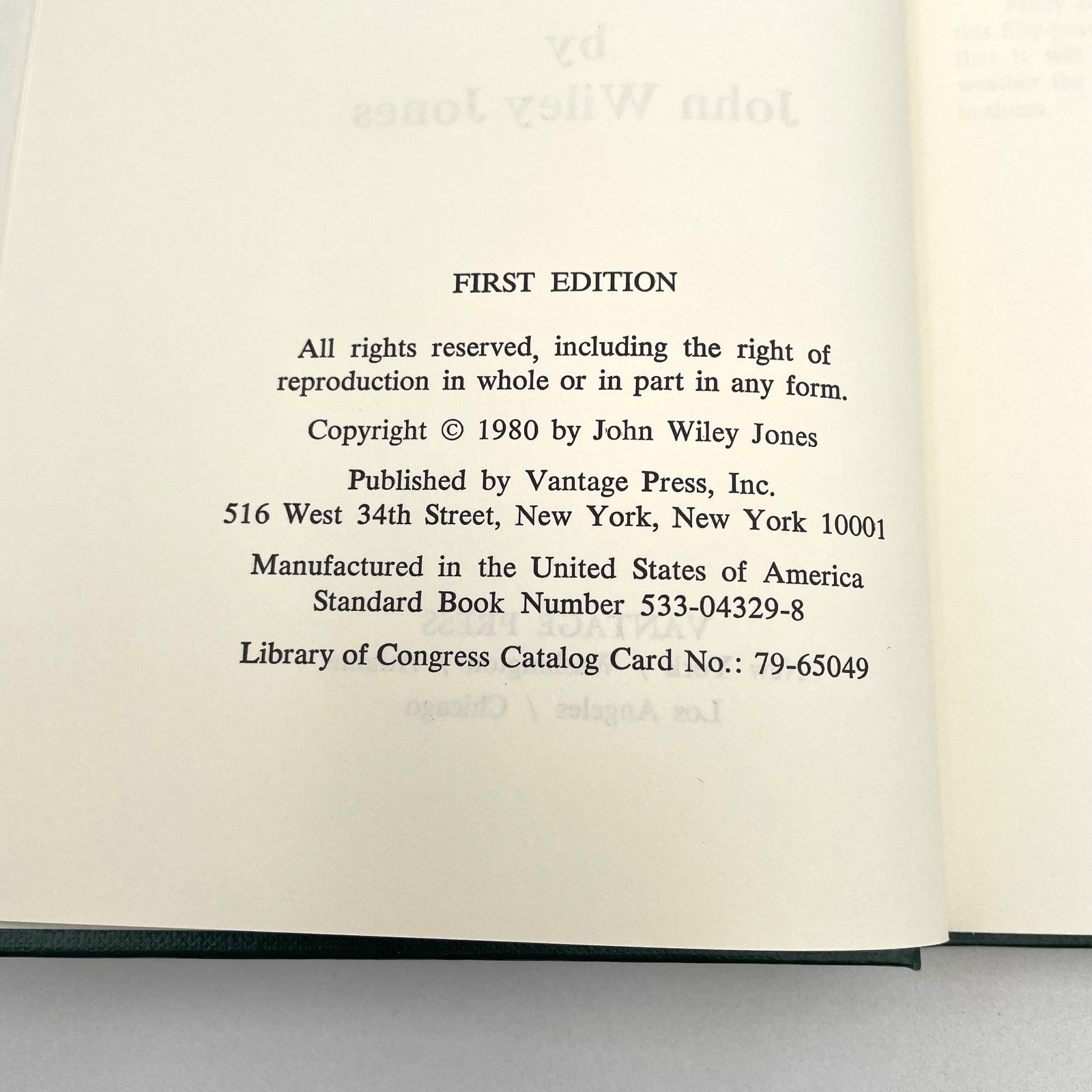 SIGNED Some Fun 1980 First Edition John Wiley Jones Autobiography Chemical