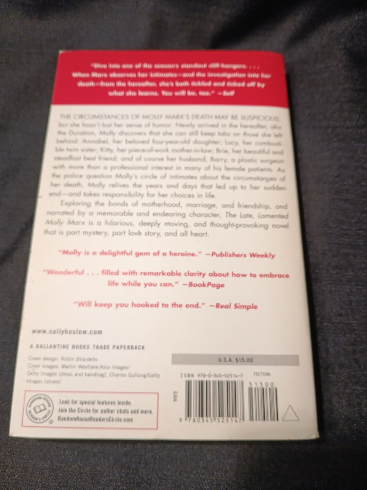 THE LATE, LAMENTED MOLLY MARX – BY SALLY KOSLOW PAPPERBACK
