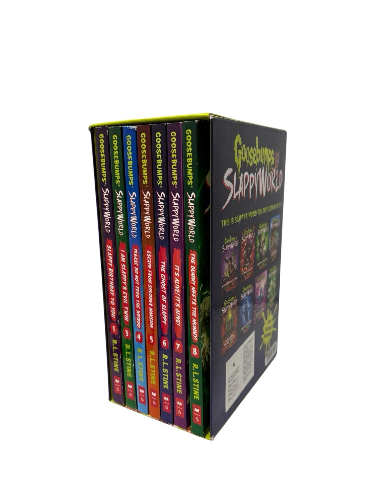 Scholastic Goosebumps SlappyWorld Box Set Books 1-8 by R.L. Stine Ages 9-12 READ