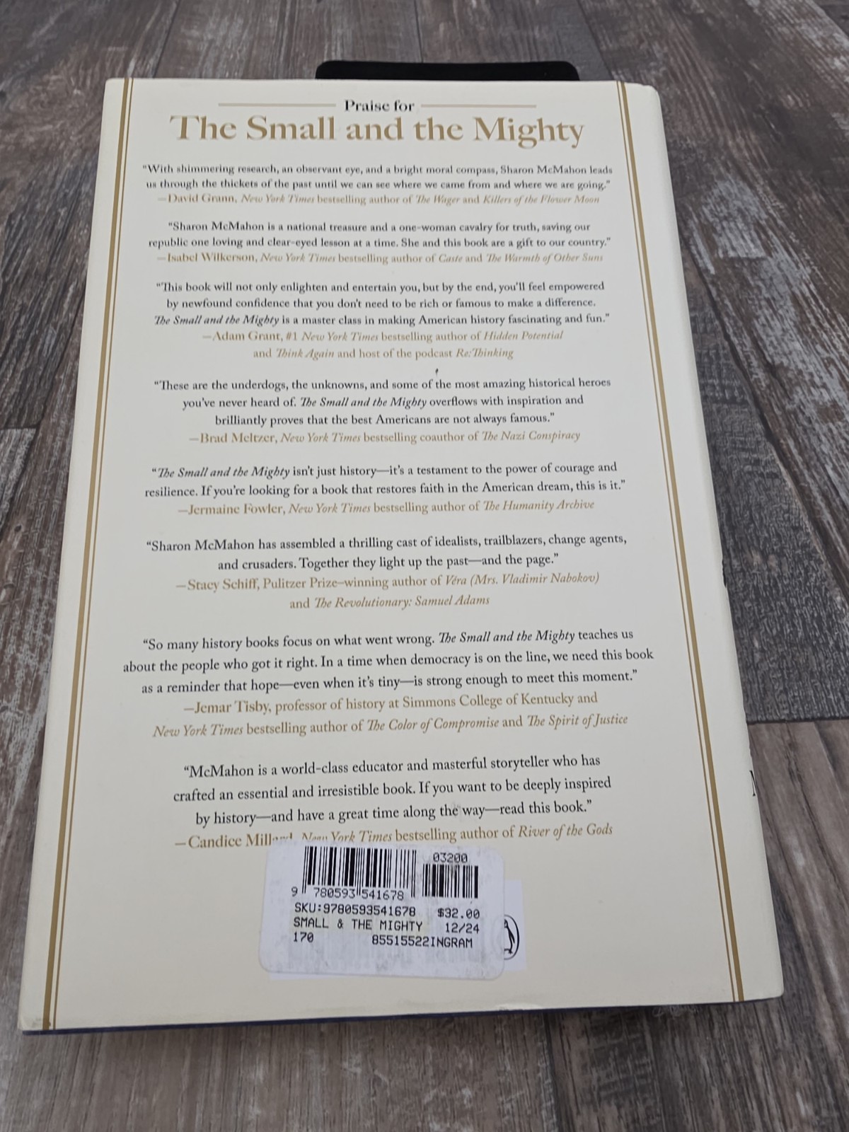 The Small & the Mighty by Sharon McMahon (2024, HC) AMERICAN HISTORY GOVERNMENT