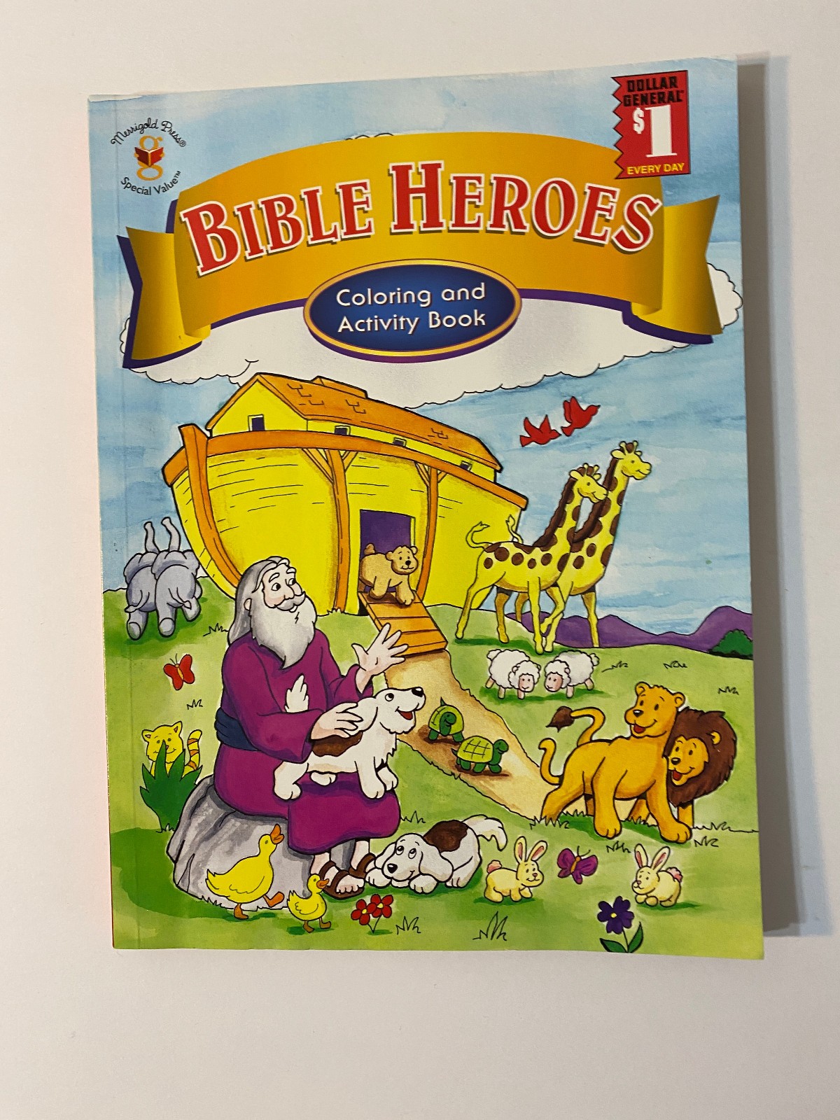 Vintage Bible Heroes Coloring Book Merrigold Press 2001 Unused 50+ Pages