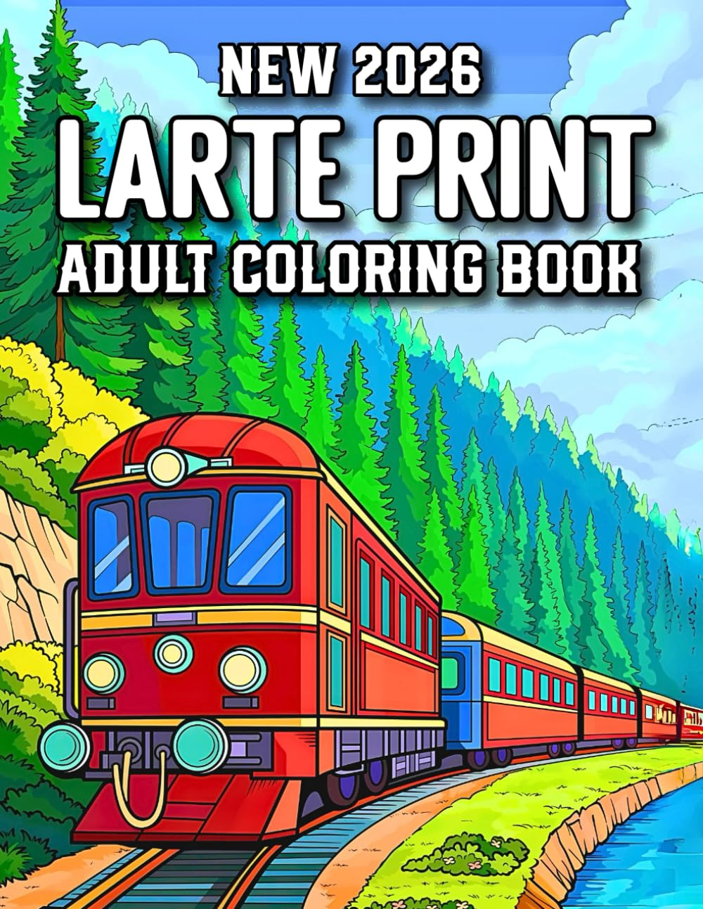 New 2026 Large Print Adult Coloring Book: 100 Calmness Adult Coloring Book with