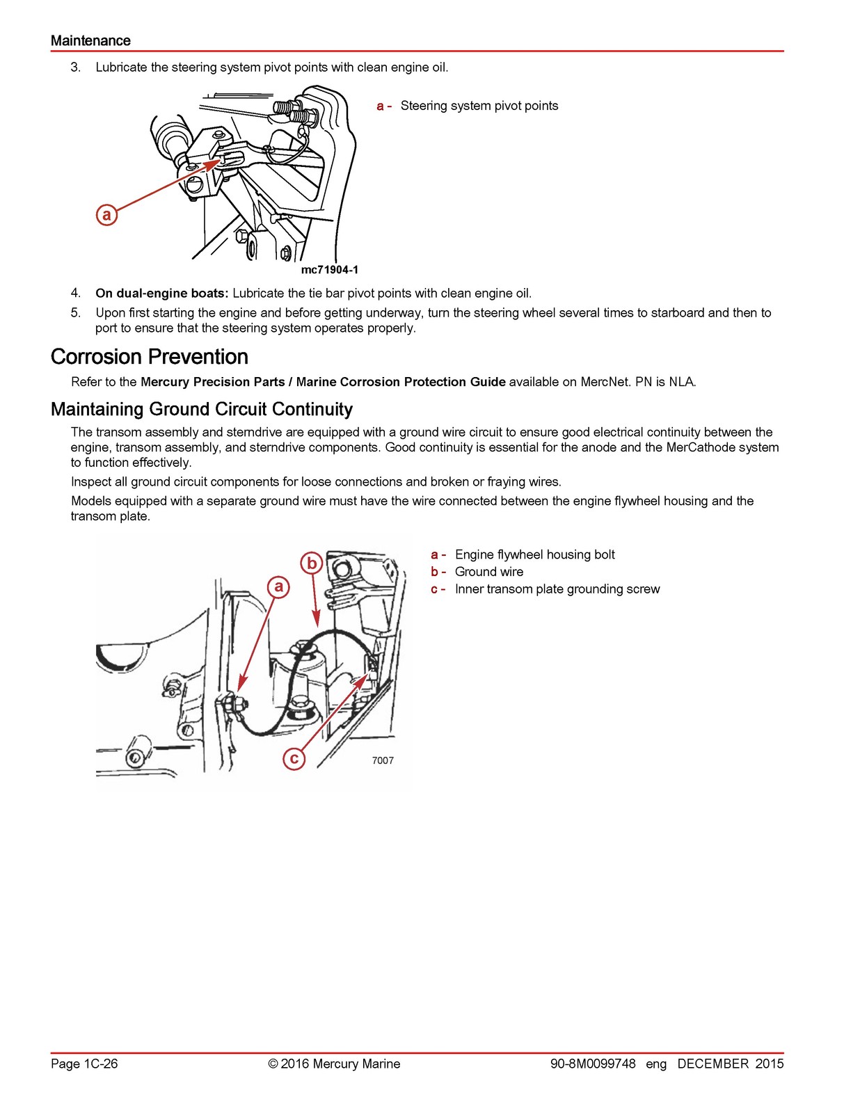 MERCURY 6.2L MERCRUISER SERVICE MANUAL – STEEL WIRE CLOSURE – STRONG COVERS