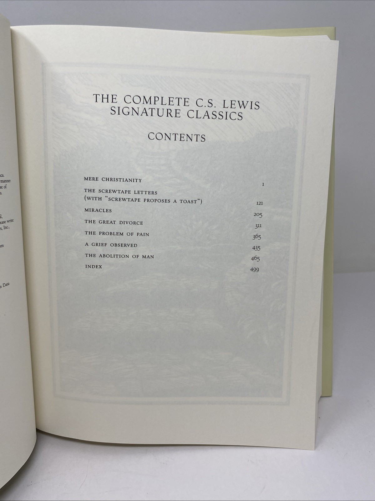 Complete C. S. Lewis Signature Classics C. S. Lewis (2002 Hardcover) Clean Pages