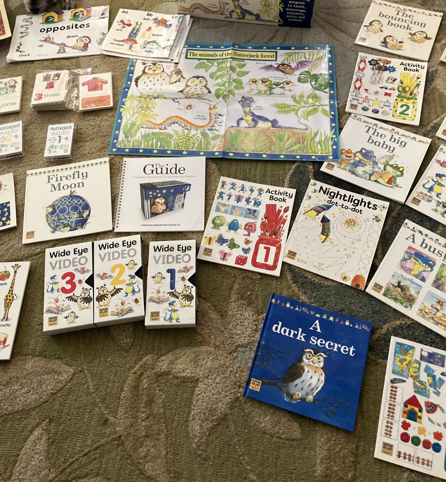 Wide Eyed Early Learning Program Kit for Toddlers Ages Books And Videos