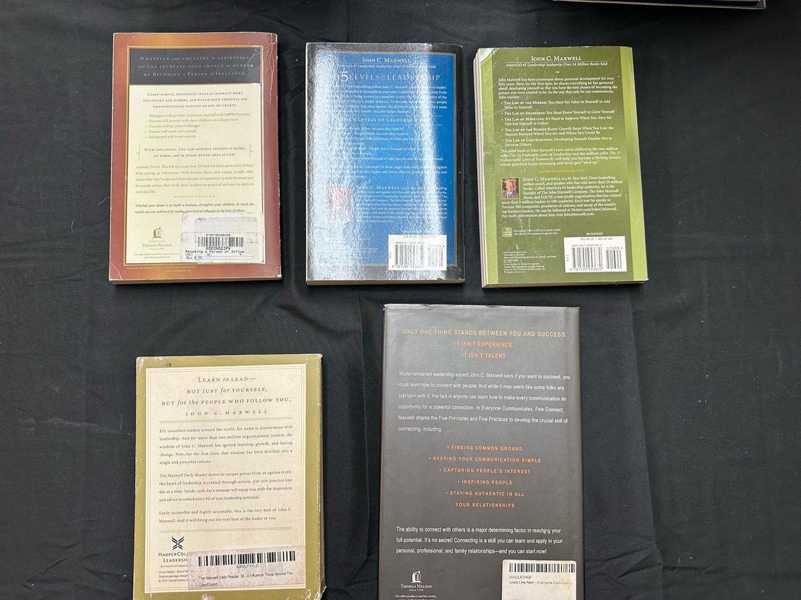 John C. Maxwell The Maxwell Daily Reader & Becoming a Person of Influence HC Lot