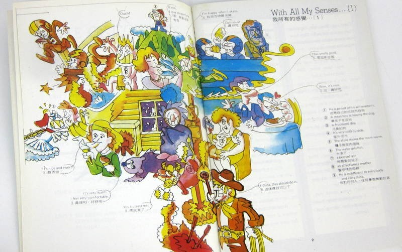 WORDS IN ACTION A Self Teaching System Chinese English Learning 4 5 6 7 8 14 15