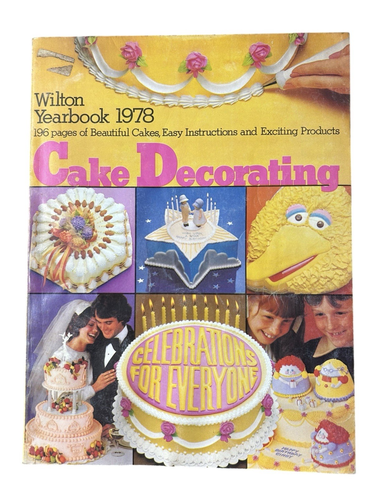 Vintage Wilton Yearbook Of Cake Decorating 1978 Beautiful Cakes 196 Pages