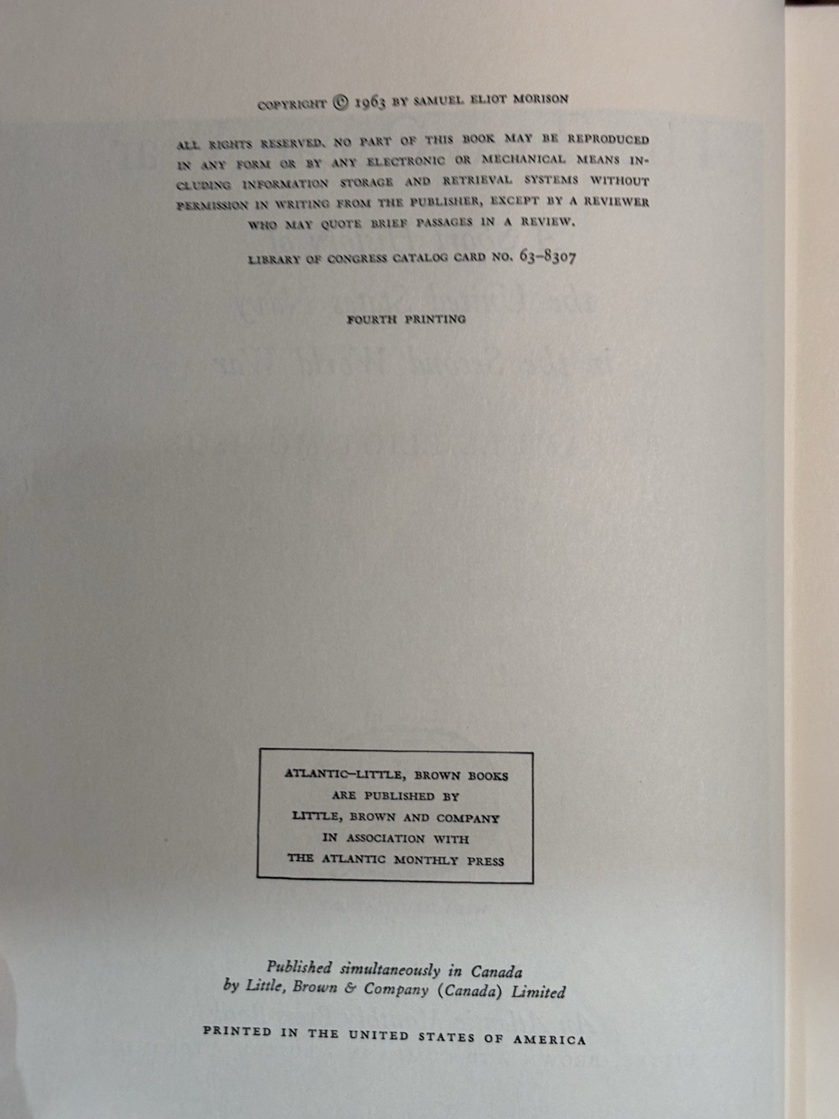 Signed The Two-Ocean War by Samuel Eliot Morison US Navy WWII Hardcover 1963 VTG
