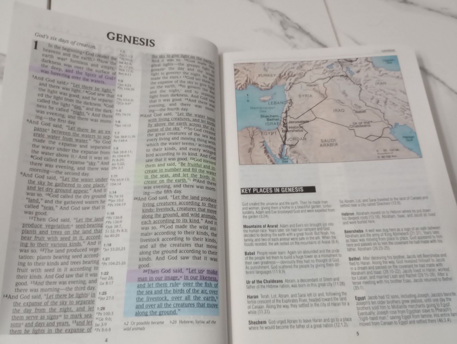 Rainbow Study Bible, NIV, 1996 Color Coded Bold Line Edition, Hardcover