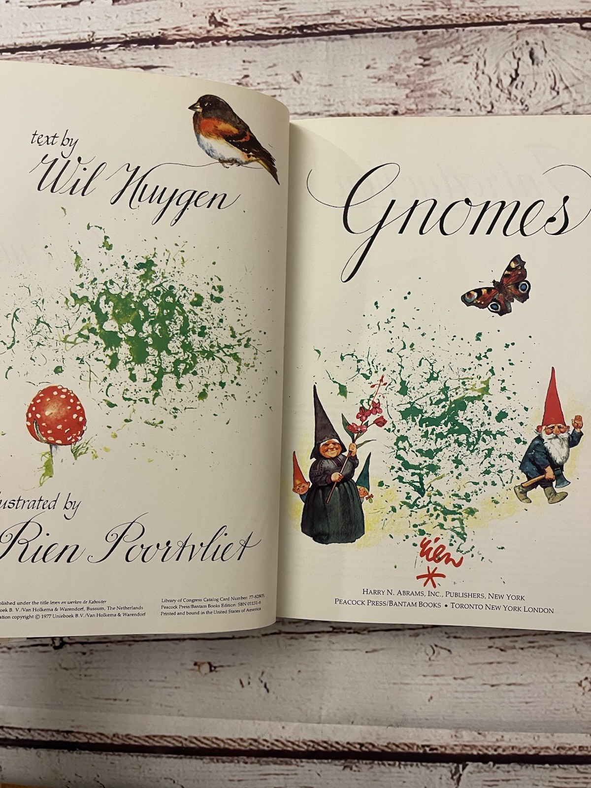 Gnomes by Rein Poortvliet & Wil Huygen 1977 Hardcover + Dustjacket Abrams